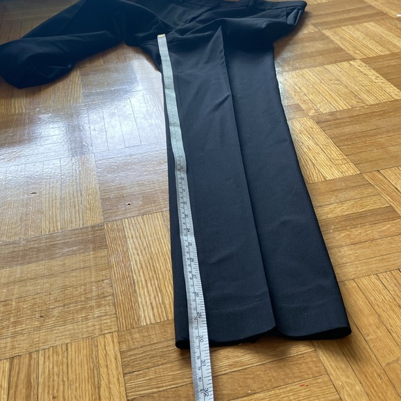 THEORY Womens Straight Fit Trousers Super Slim Solid Black Size US 6 - Picture 13 of 13